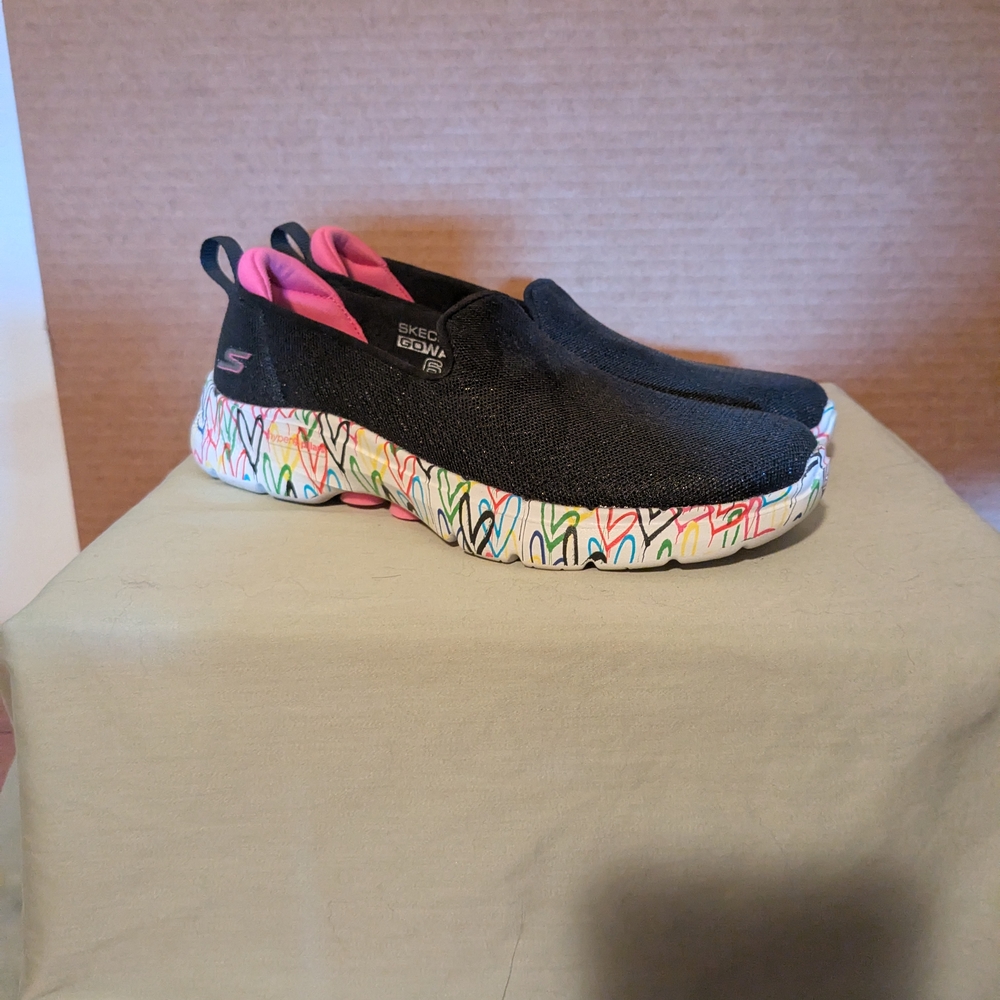 Skechers Black Go Walk Slip-On Sneakers